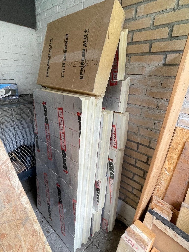 PIR isolatieplaten reststukken, Ophalen, Gebruikt, Dakisolatie, Hardschuim (Pir)