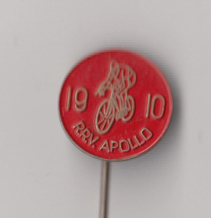 Wielrennen Fiets RVV Apollo Rood speldje, Gebruikt, Niet vindbaar, Niet vindbaar, Speldje of Pin