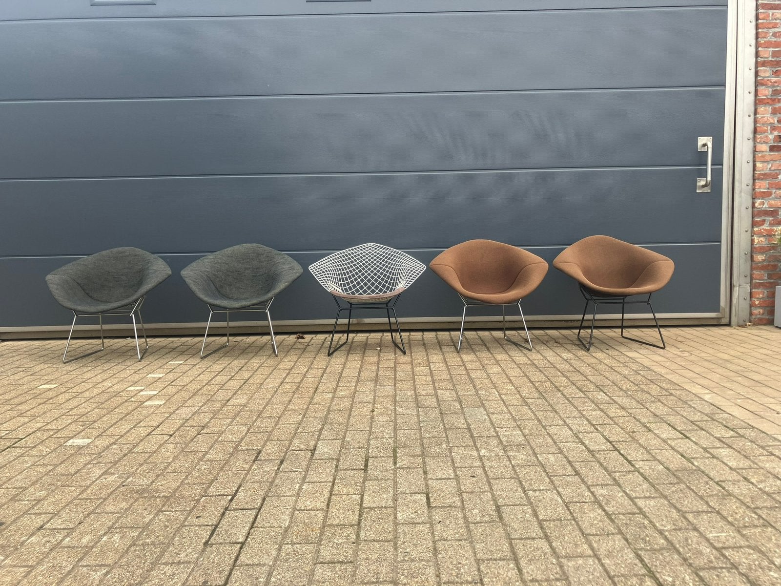 4x originele Knoll Bertoia Diamond, nette staat. Koopje!!, Ophalen of Verzenden, Minder dan 50 cm, Cassina artifort togo mah jong vitra b&b italia sede leolux cor