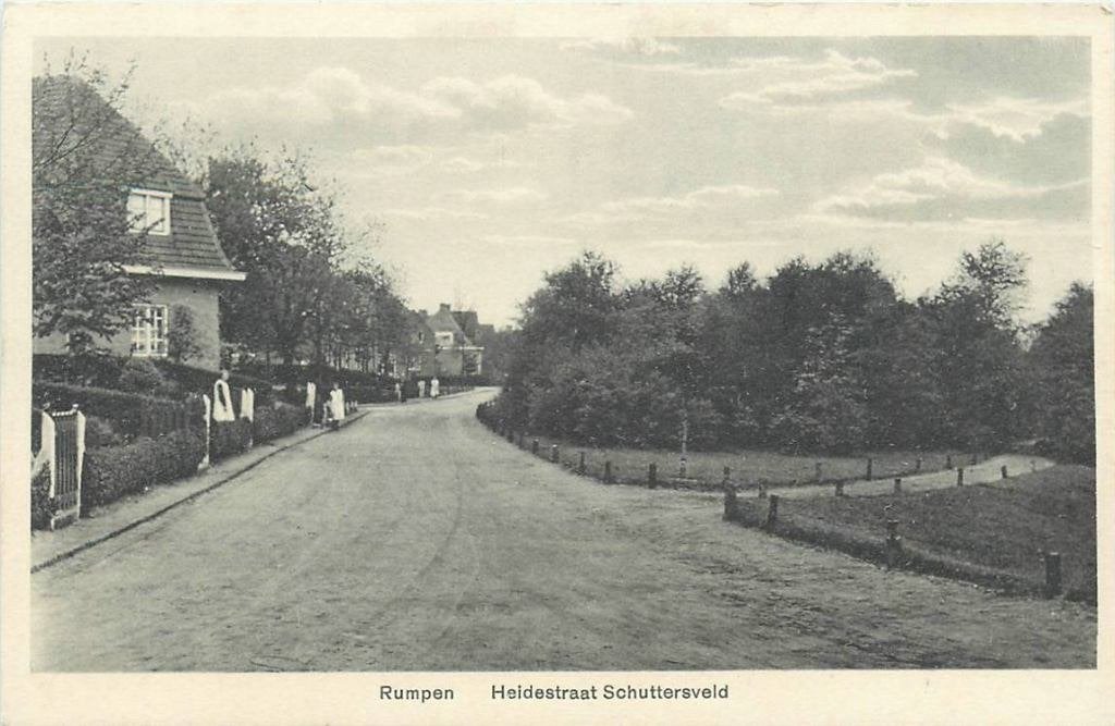 388-556-047 Rumpen Heidestraat Schuttersveld, Verzamelen, Ansichtkaarten | Nederland, Limburg, Voor 1920, Verzenden