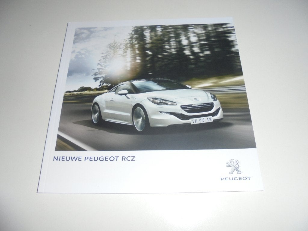 brochure Peugeot RCZ modellen 2013, Ophalen of Verzenden, Nieuw, Peugeot
