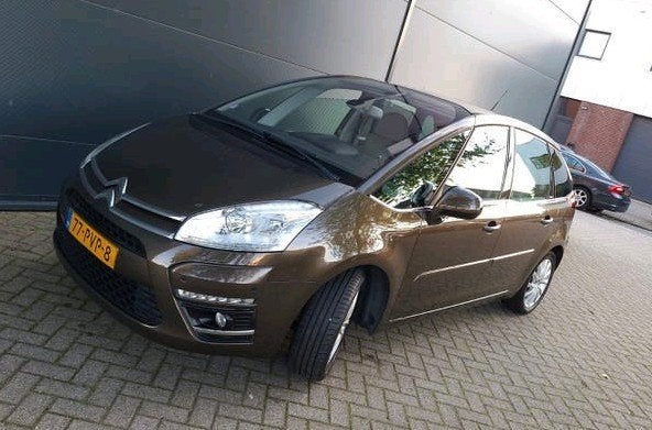 Citroën C4 1.6  2011 automaat apk tot 26/04/2027, Auto's, Euro 5, Bruin, Leder en Stof, 1405 kg