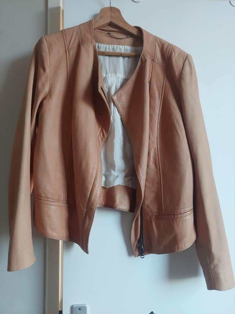 Drykorn leren jasje, Maat 38/40 (M), Drykorn, Beige, Ophalen of Verzenden