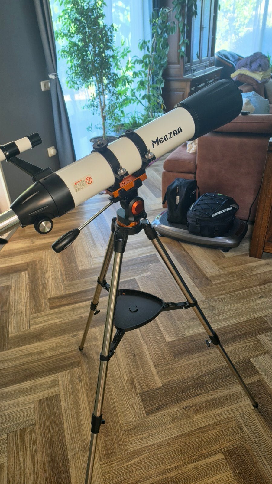 Meezaa Telescoop 90800 met statief en tas, Lenzentelescoop (refractor), 80 tot 200 mm, Met statief, Ophalen of Verzenden