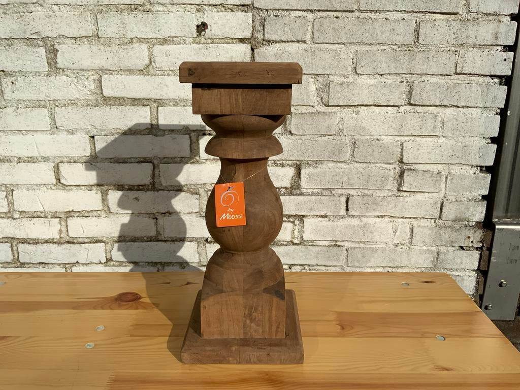 Landelijke Baluster Kandelaar, Nieuw, Ophalen of Verzenden, Kandelaar, Hout
