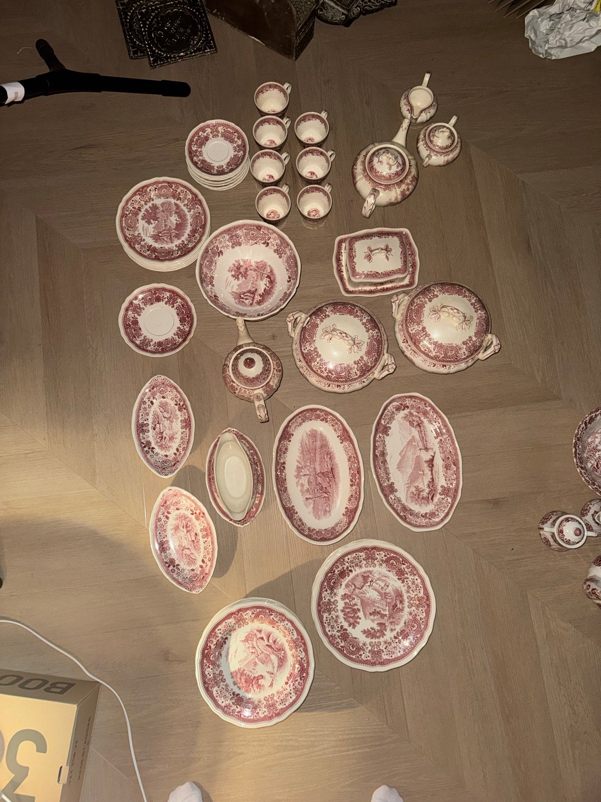 Villeroy & Boch Burgenland Servies Rood - Uitgebreide Set, Huis en Inrichting, Keuken | Servies, Ophalen, Gebruikt, Villeroy & Boch