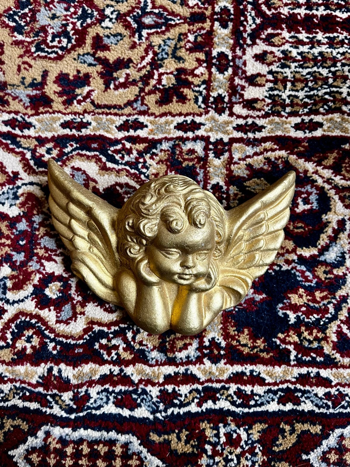 Gouden Cherubijn Muurdecoratie - Vintage Engel, Ophalen of Verzenden