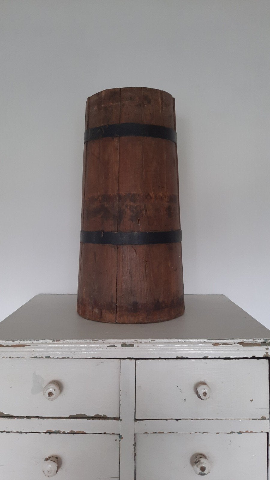 Antieke karnton (nuzzelspul), Ophalen of Verzenden, Gebruikt, Hout
