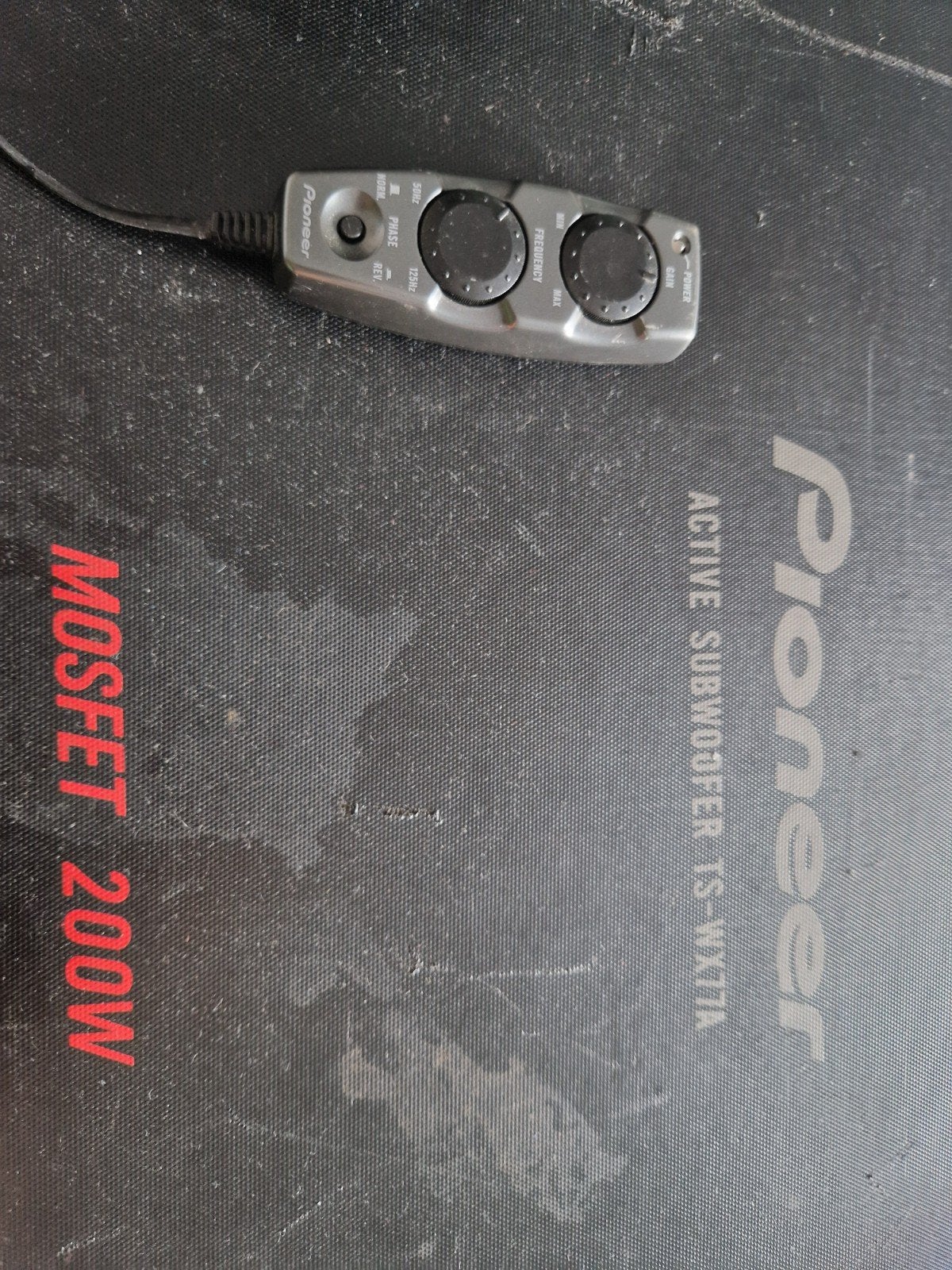 Pioneer TS-WX77A actieve subwoofer 200W, Auto diversen, Ophalen of Verzenden, Gebruikt