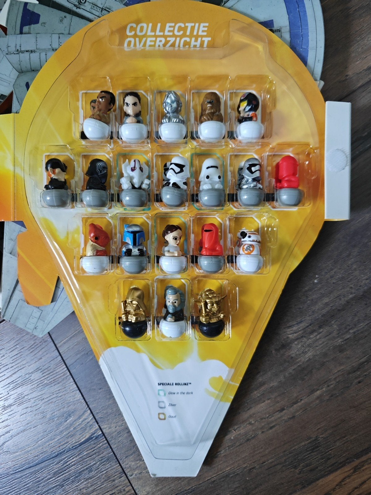 3 x Star Wars Rollinz speelgoed met Millennium Falcon, Verzamelen, Ophalen of Verzenden