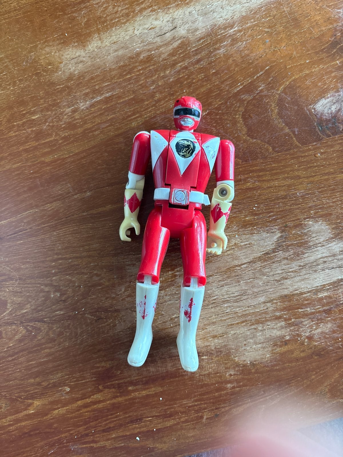 Vintage Power Rangers Actiefiguur - Rode Ranger, Ophalen of Verzenden, Gebruikt