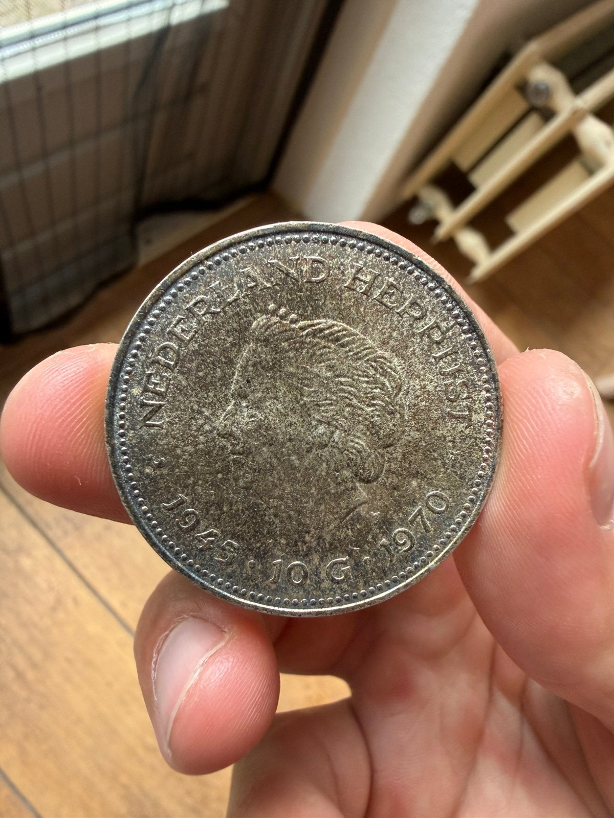 Zilveren 10 Gulden Munt Koningin Juliana 1970, Koningin Juliana, Zilver, Ophalen of Verzenden, Losse munt