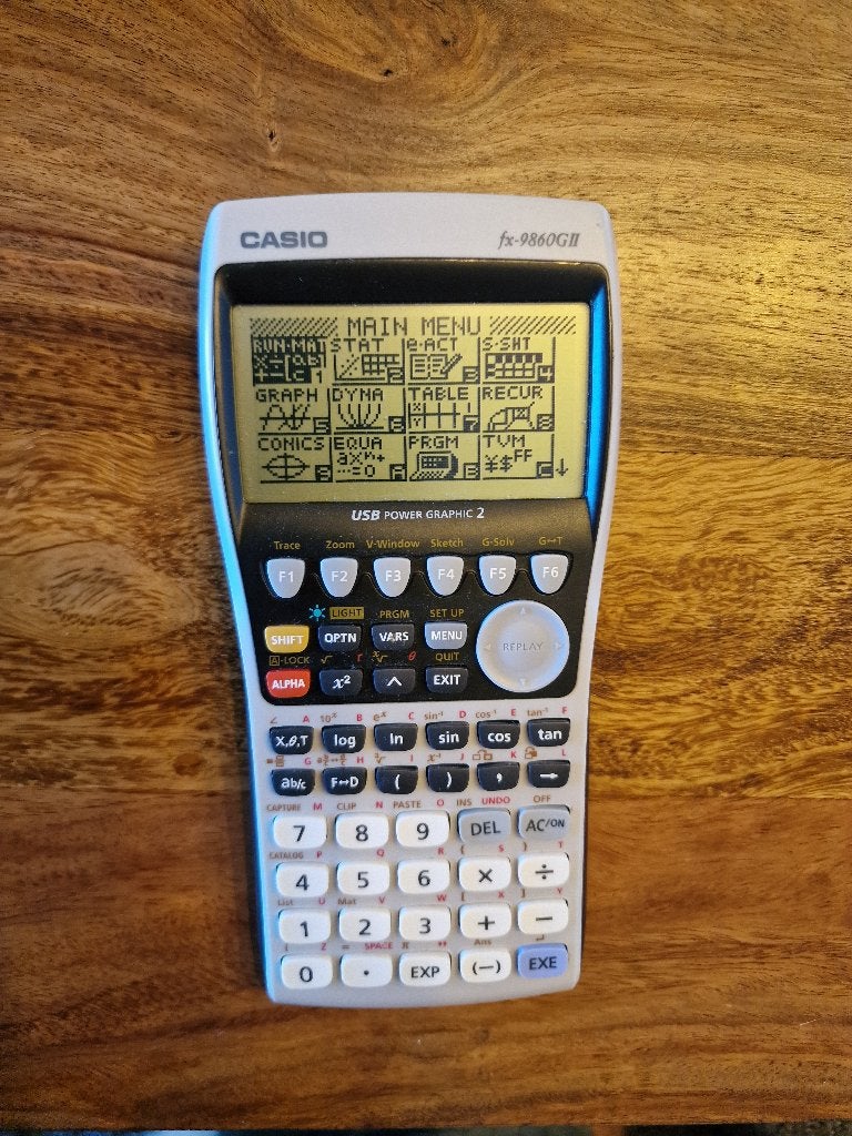 Casio fx-9860GII, Ophalen of Verzenden, Grafische rekenmachine, Gebruikt
