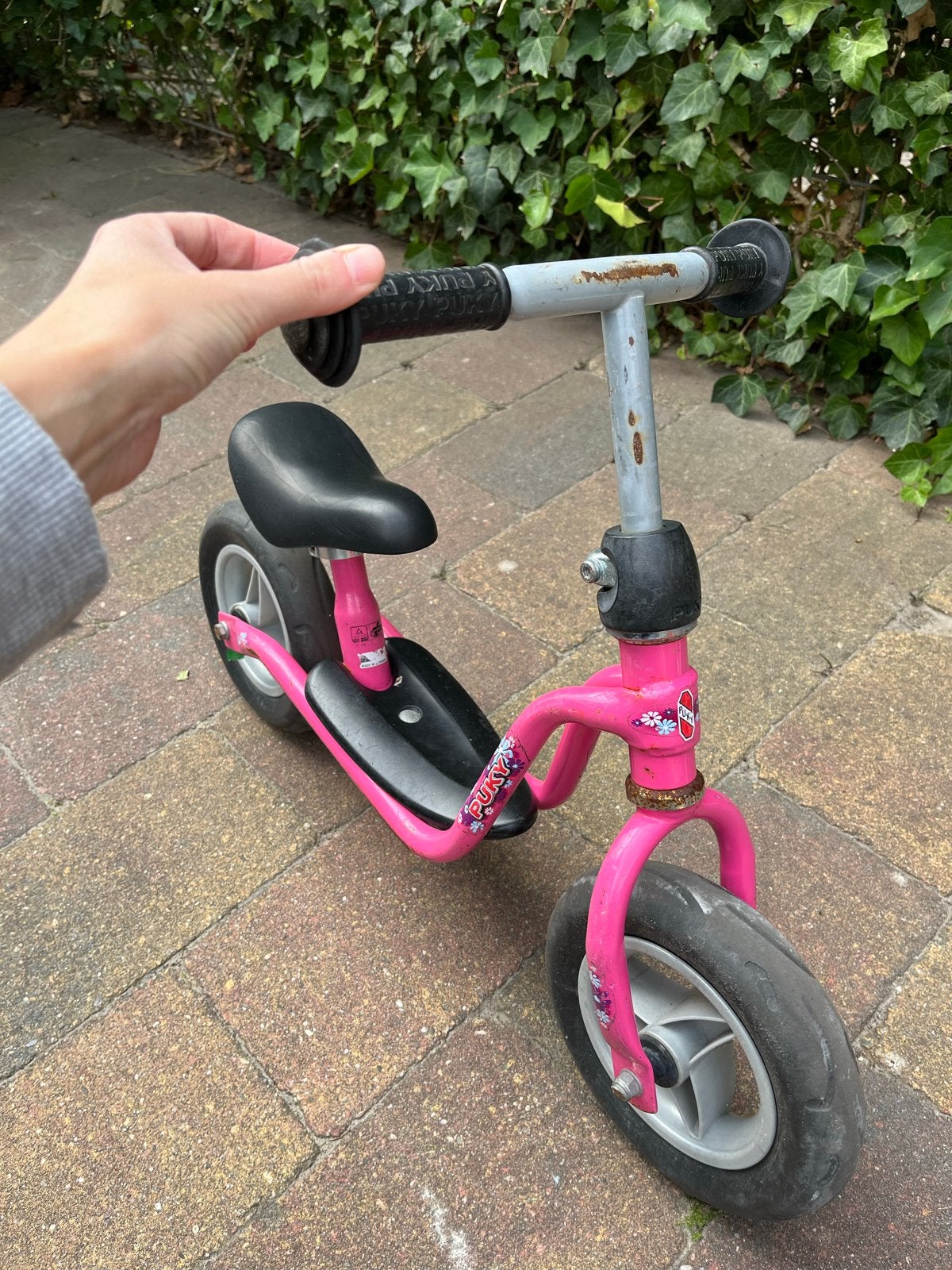 Roze Puky loopfiets, Ophalen, Gebruikt, Minder dan 16 inch