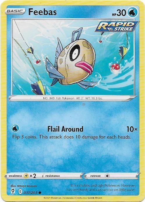Evolving Skies,  Feebas [common] 37/203, Verzenden, Nieuw, Losse kaart