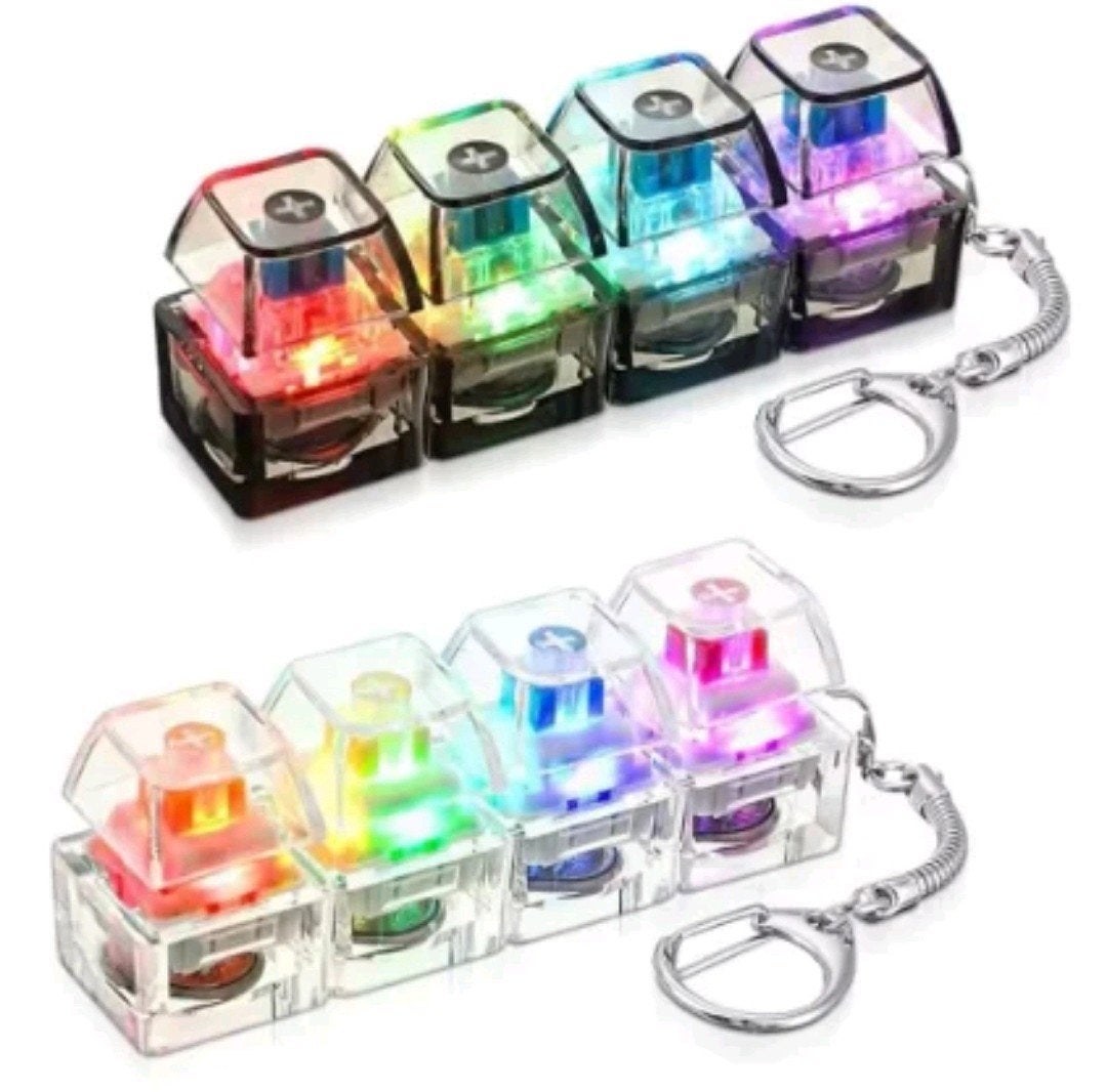 LED keyboard keychain fidget toys crystal clicker, Yiwu xingrong crafts co Ltd, Zhejiang cn, Nieuw, Ophalen of Verzenden