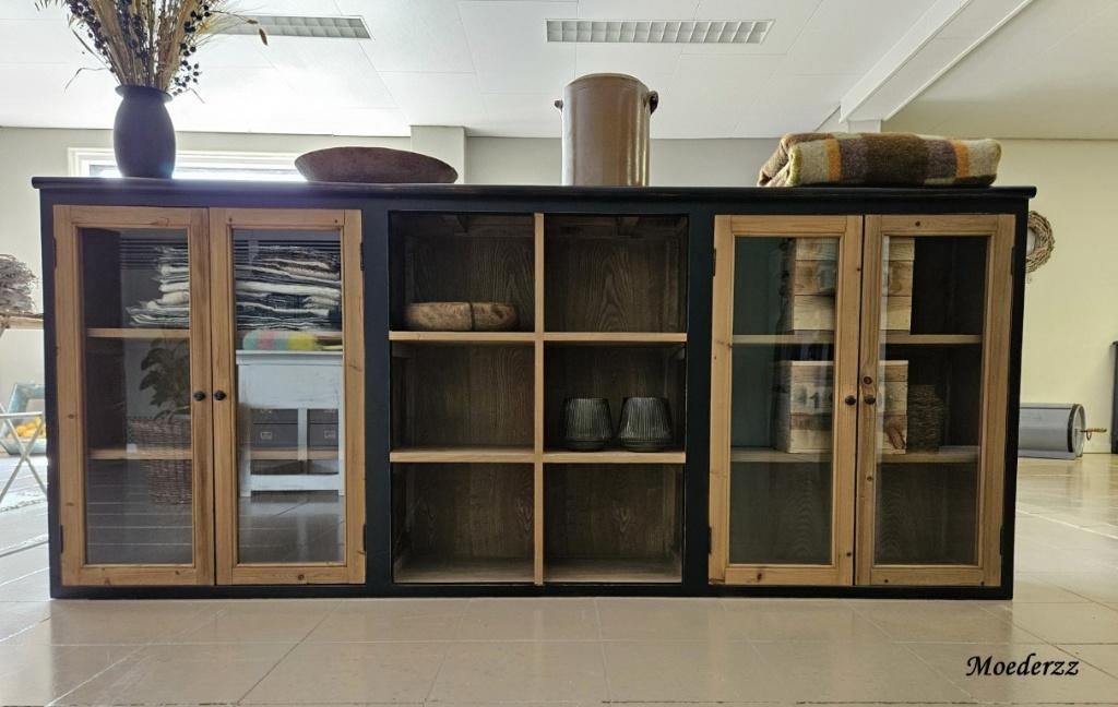 Roomdivider / vitrinekast, Ophalen, 25 tot 50 cm, 50 tot 100 cm, 150 tot 200 cm