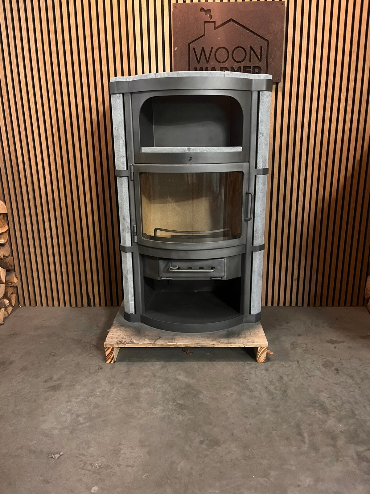 26079 Speksteenkachel Bk Luxor 8kw, Ophalen, Info@woonwarmer.nl, Gebruikt, Houtkachel