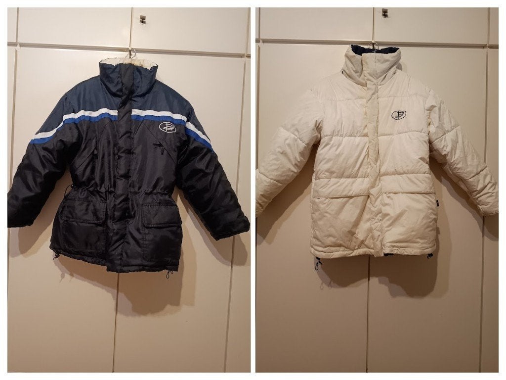 Donzen tweezijdig draagbare jas, Ophalen of Verzenden, Zo goed als nieuw, Jack, Maat 46/48 (XL) of groter