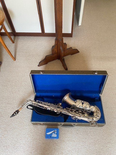Alt saxofoon, Muziek en Instrumenten, Ophalen, Gebruikt, Alt, Met koffer