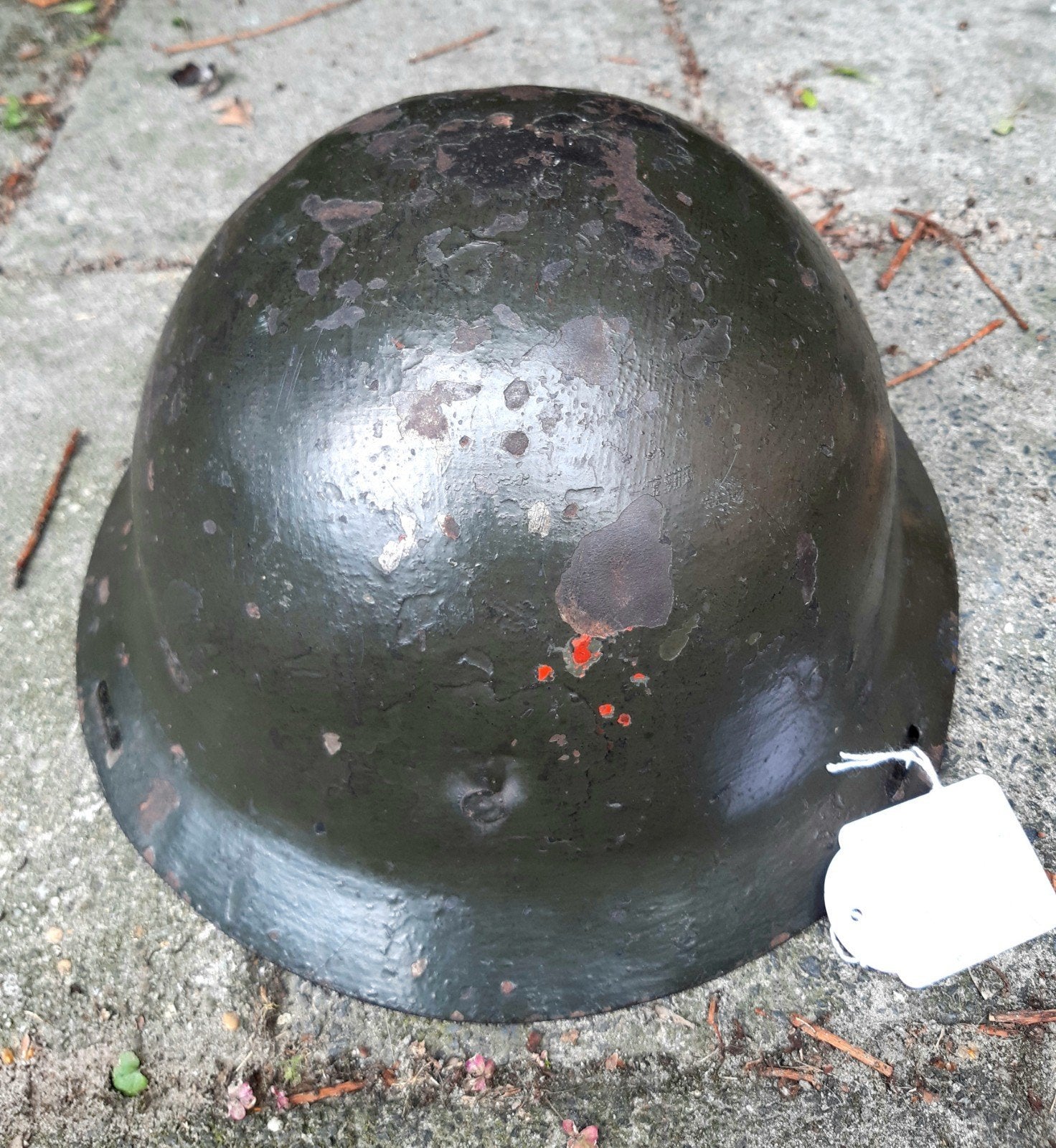 Nederlandse M16 helm Burgerwacht A'dam, Ophalen of Verzenden, Landmacht, Nederland, Helm of Baret