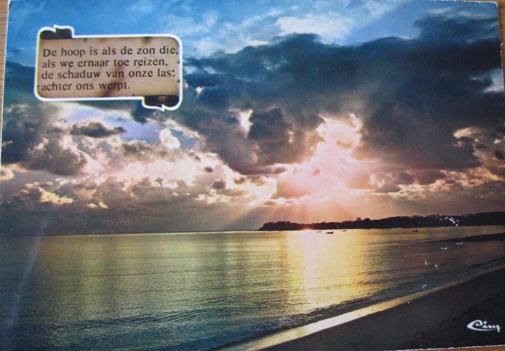spreuken - de hoop is als de zon, Verzenden, 1980 tot heden, Gelopen, Overige thema's