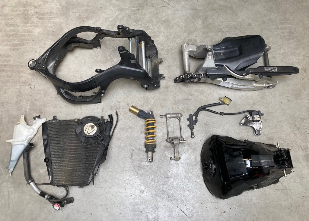 CBR 1000RR  sc57 FIREBLADE 04 07 wielen voorvork motorblok, Ophalen of Verzenden, Gebruikt