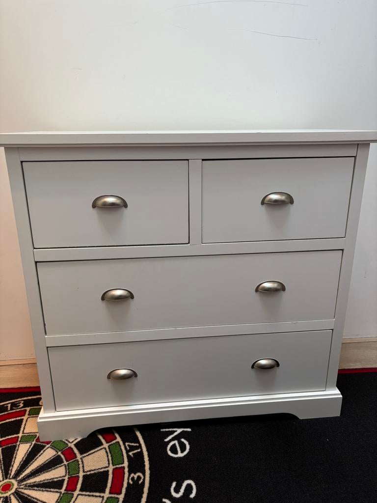 Witte kast, Ophalen, Gebruikt, 50 tot 100 cm, 3 of 4 laden
