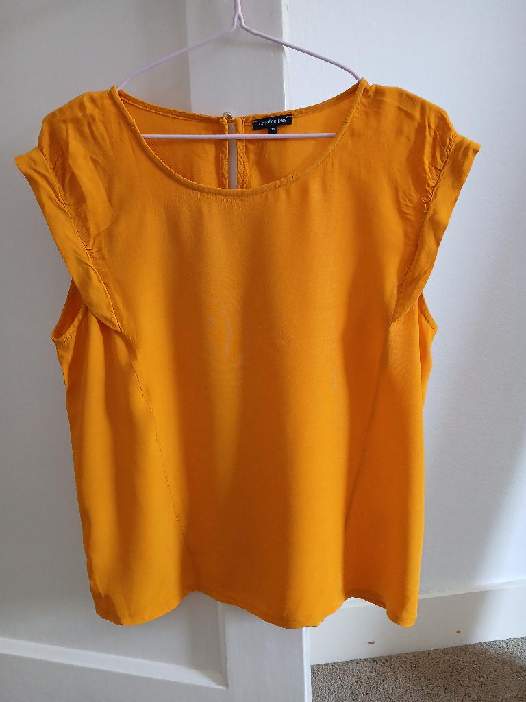 Zomerse gele top Caroline Biss 36 S, Verzenden, Geel, Zo goed als nieuw, Caroline Biss