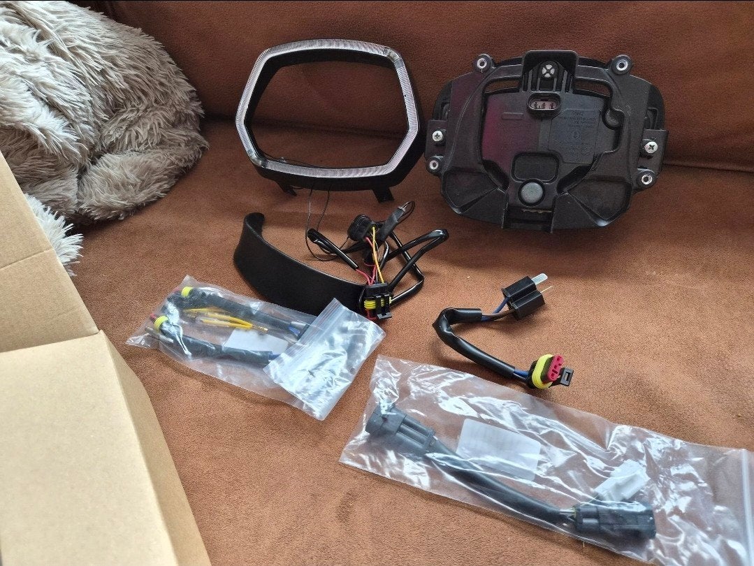 Vespa koplamp met led rand, Ophalen of Verzenden, Koplamp, Vespa
