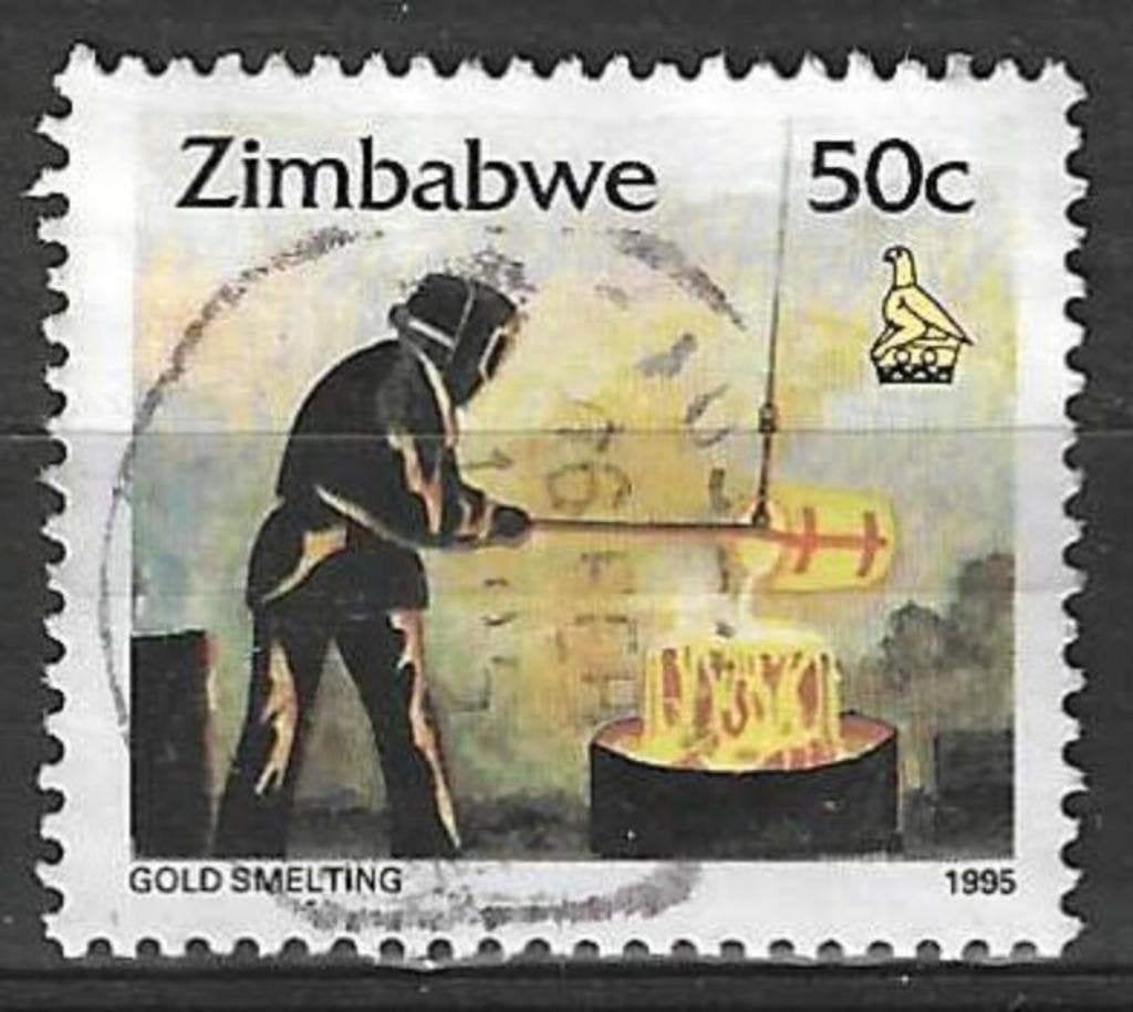 Zimbabwe 1995 - Yvert 321 - Goudsmelter (ST), Verzenden, Zimbabwe, Gestempeld