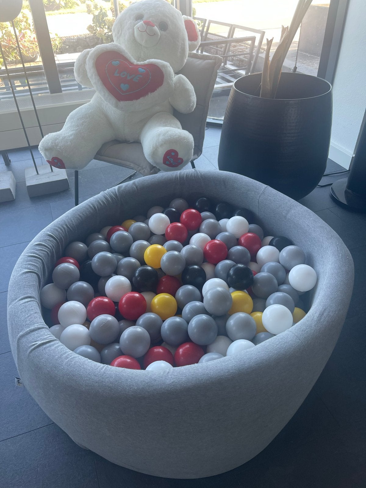 Misioo Ballenbak Ø90cm - Mickey Mouse kleuren (380 ballen), Ophalen, Zo goed als nieuw, Overige typen