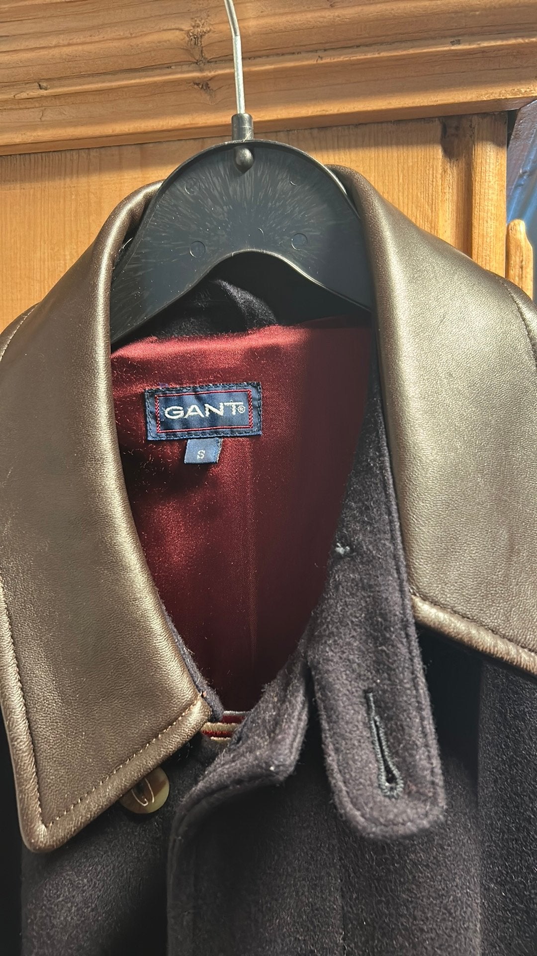 D-blauw wollen Gant jas maat s, Ophalen, Zo goed als nieuw, Maat 52/54 (L), Blauw