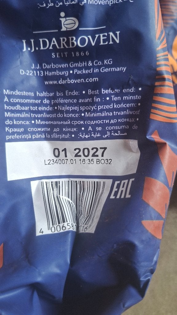 3 zakken Movenpick koffiebonen 1 kilo., Ophalen of Verzenden