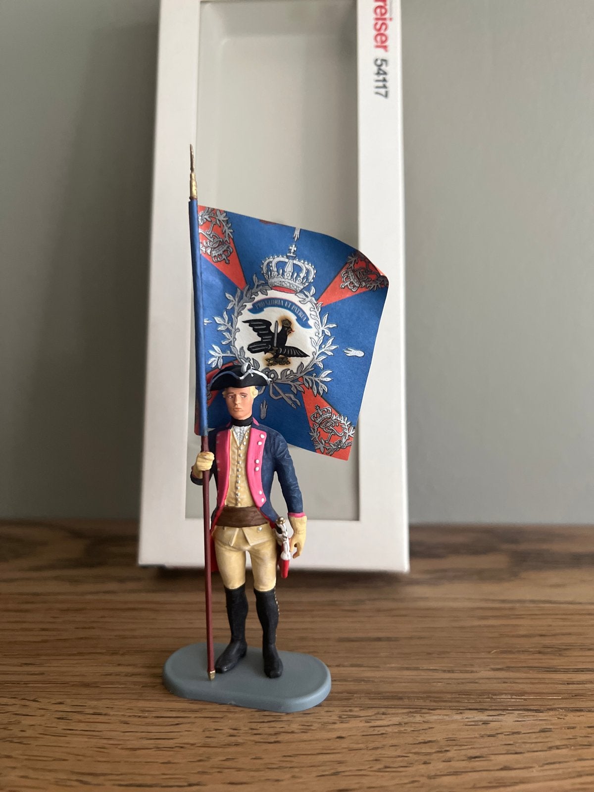 Preiser Elastolin 7 cm Figuur - Vaandeldrager, Verzenden, Zo goed als nieuw
