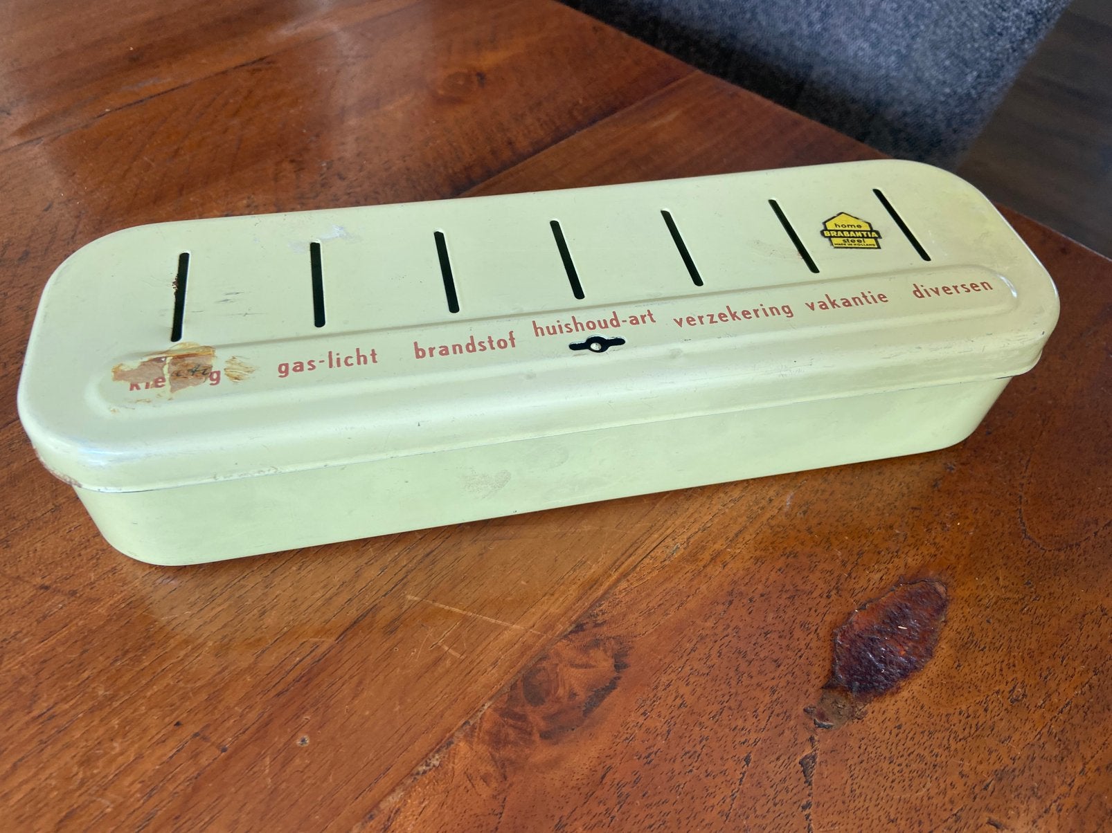 Brabantia spaarpot, Ophalen of Verzenden, Gebruikt, Metaal of Blik