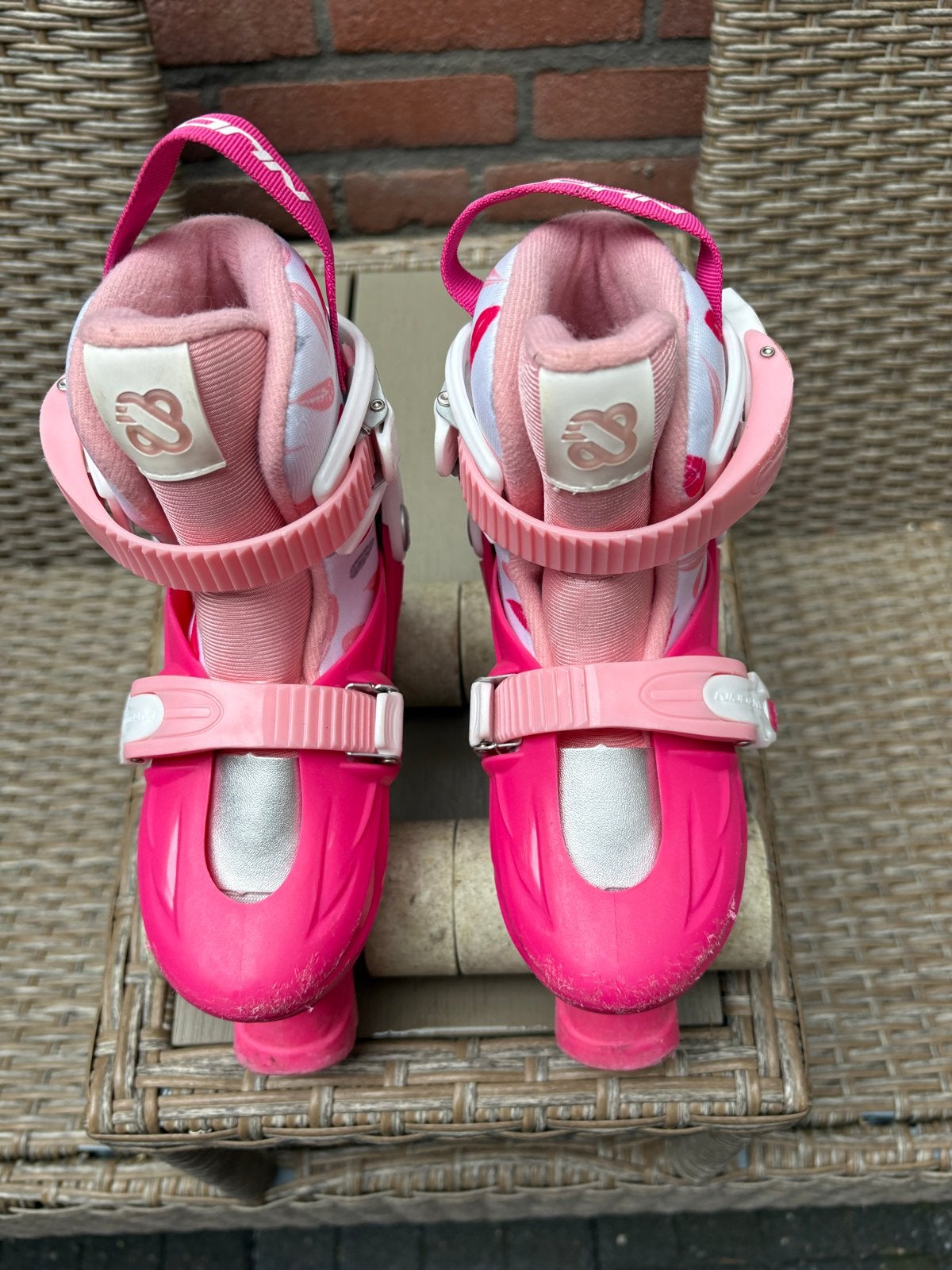Nijdam Roze verstelbare rolschaatsen maat 25-28, Kinderen en Baby's, Speelgoed | Buiten | Rolschaatsen, Ophalen, Verstelbaar, Gebruikt