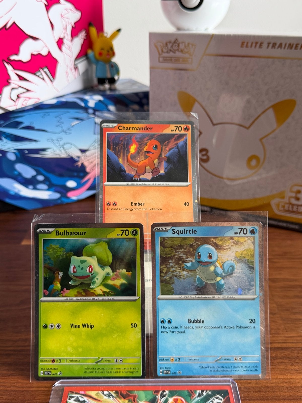 Charmander Bulbasaur Squirtle Promo Trio Cosmos Holo Pokémon, Ophalen of Verzenden, Nieuw, Meerdere kaarten, Foil