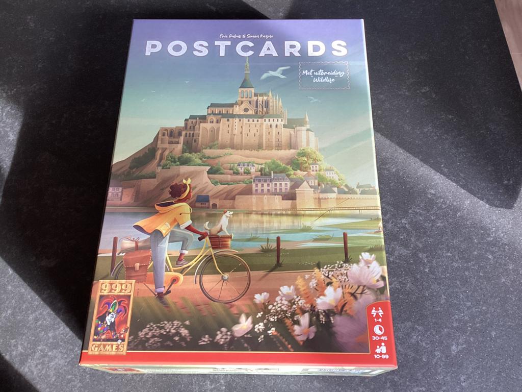 Postcards bordspel - Zo goed als nieuw, inclusief Wildlife, Hobby en Vrije tijd, Gezelschapsspellen | Bordspellen, Een of twee spelers