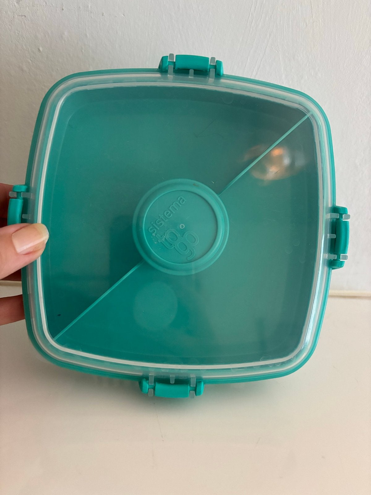 Sistema To Go Salad Lunchbox met Bestek - Groen, Huis en Inrichting, Keuken | Keukenbenodigdheden, Kunststof, Ophalen of Verzenden