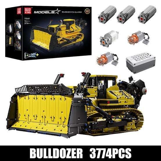 Mould King mega grote bulldozer 17049, Ophalen of Verzenden, Zo goed als nieuw, Overige merken