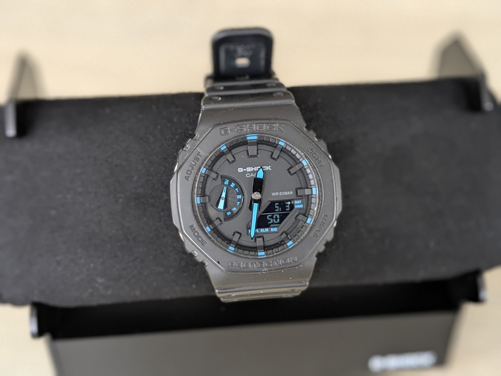 Casio G-Shock GA-2100-1A2ER, Casio, Kunststof, Gebruikt, Polshorloge