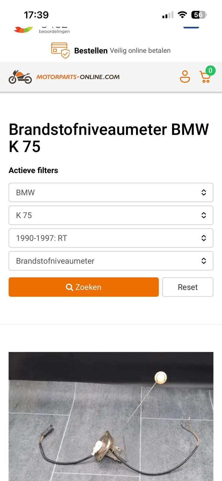 BMW K75 S gezocht brandstof niveau meter, Ophalen of Verzenden, Gebruikt