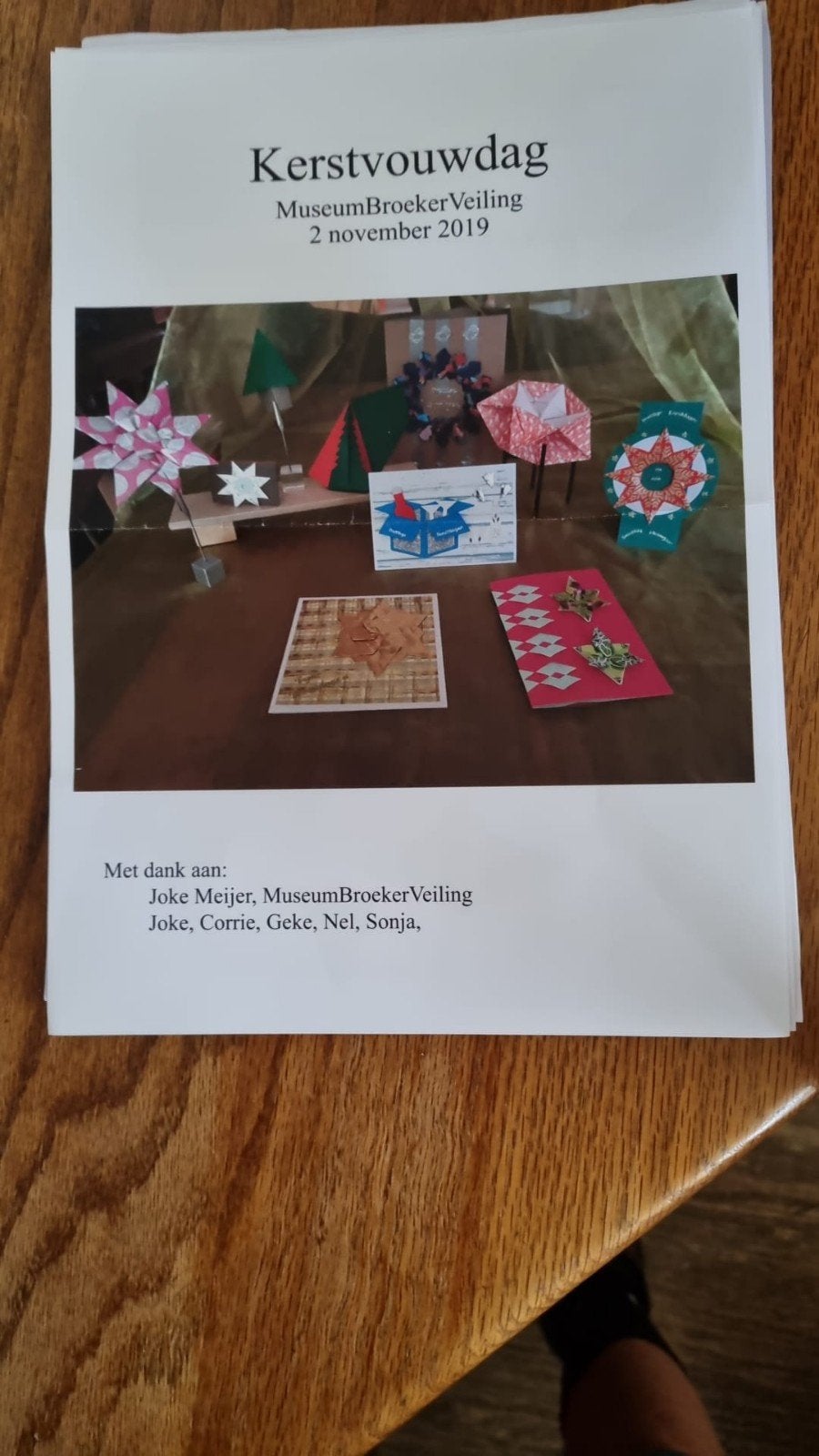knutselwerk  papier vouwen, Ophalen, Zo goed als nieuw, Papier of Karton, Knutselmateriaal