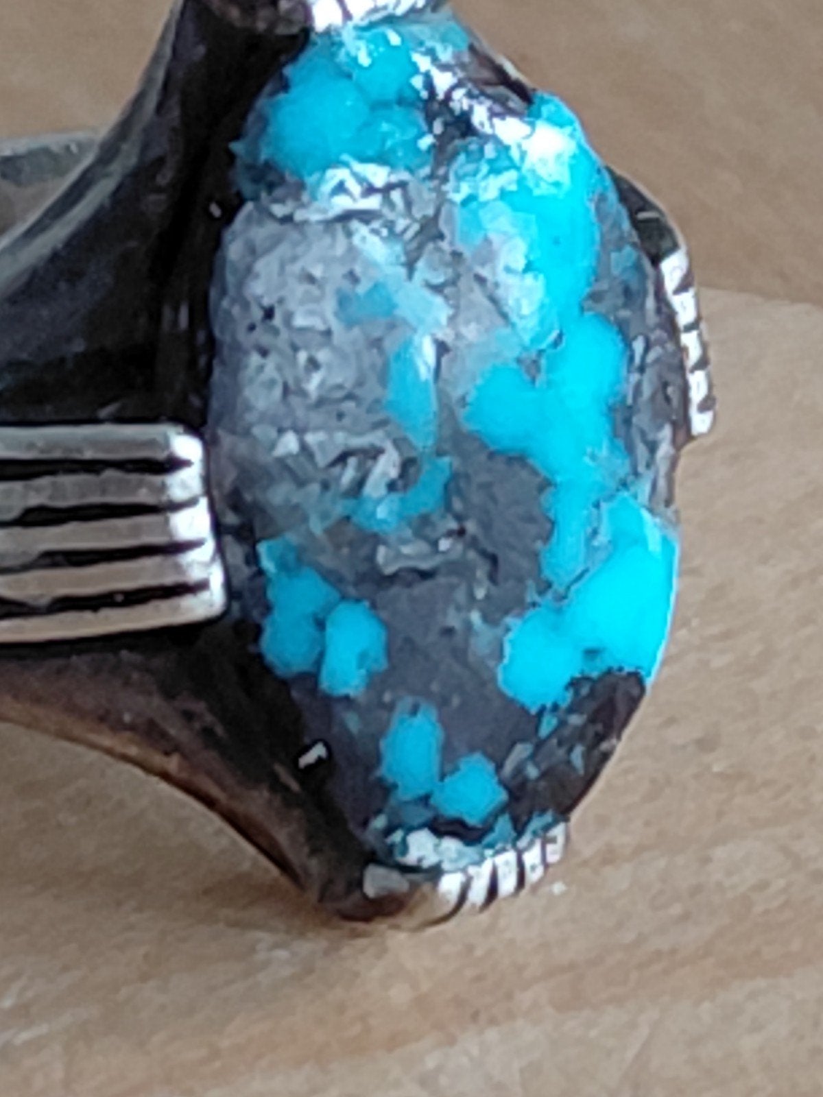 SCHITTERENDE ANTIEKE ZILVEREN RING IN PERFECTE STAAT MET MOO, Ophalen of Verzenden, Zilver