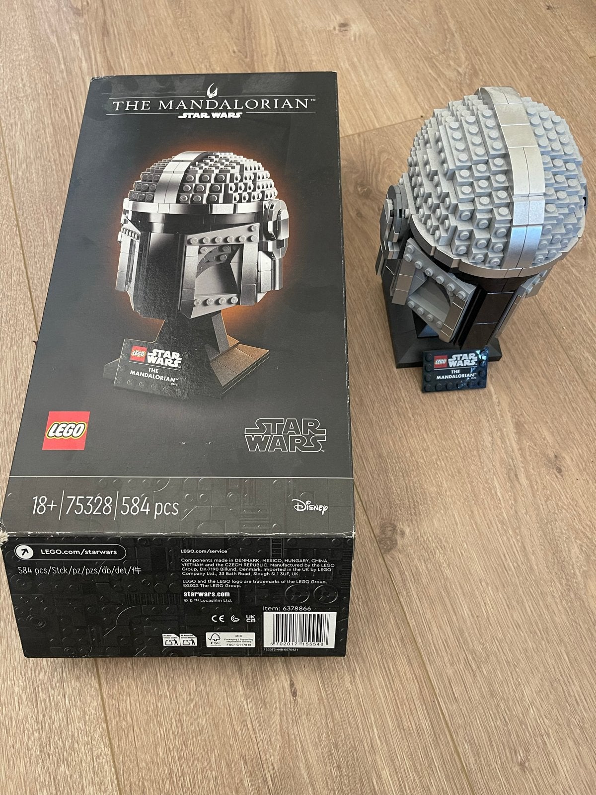 LEGO Star Wars The Mandalorian Helm (75328), Ophalen of Verzenden, Zo goed als nieuw, Overige merken