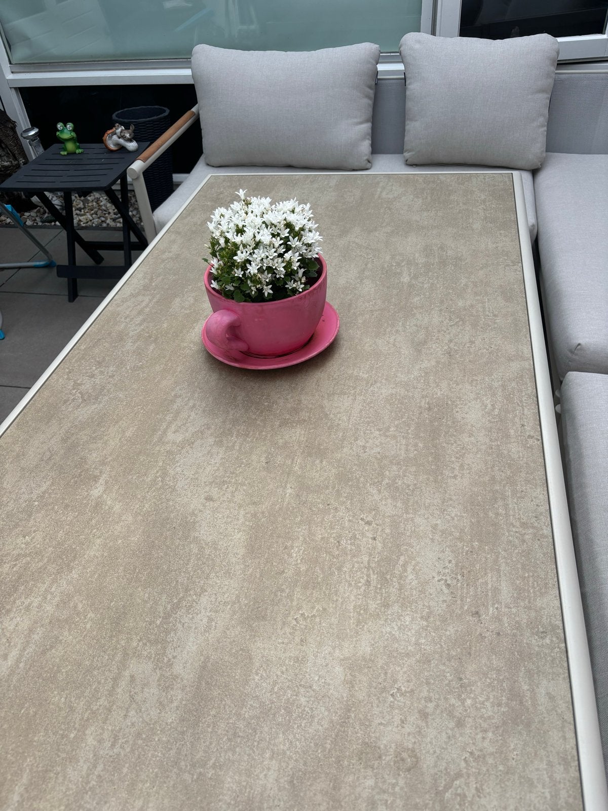 Intratuin loungeset Noe beige - zo goed als nieuw, Ophalen, 5 zitplaatsen, Aluminium, Zo goed als nieuw