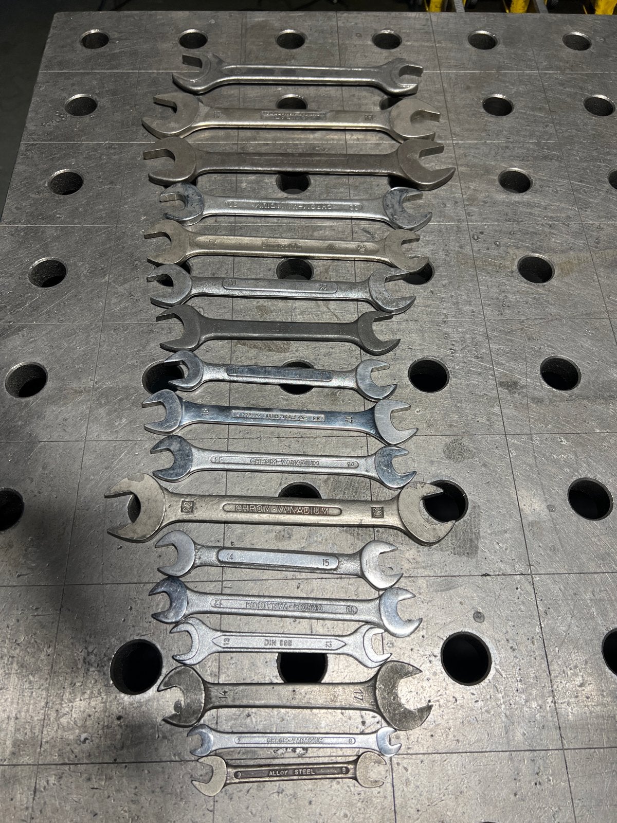 Grote set diverse steeksleutels, Doe-het-zelf en Verbouw, Gereedschap | Handgereedschap, Ophalen of Verzenden, Gebruikt, Sleutel/ratel