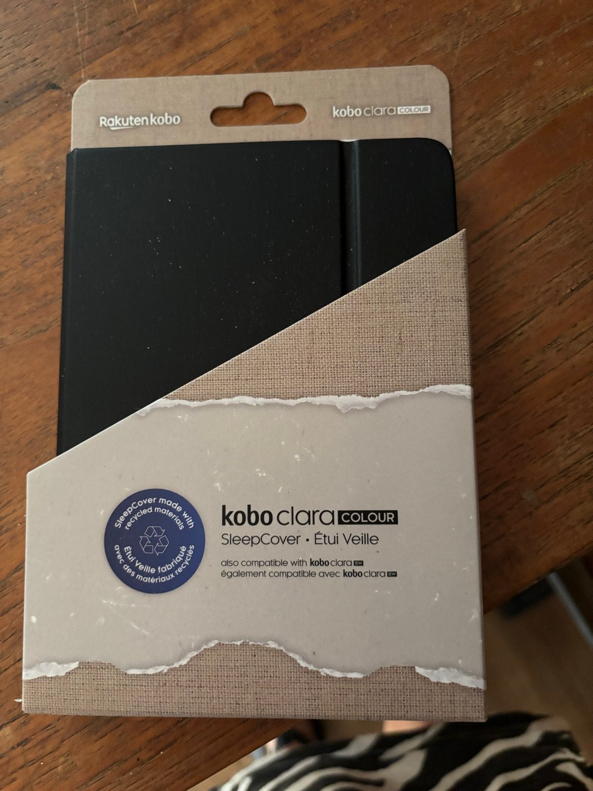 Kobo Clara Colour SleepCover - Zwart (gerecycled materiaal), Computers en Software, E-readers, Ophalen of Verzenden, Nieuw, 6 inch of minder