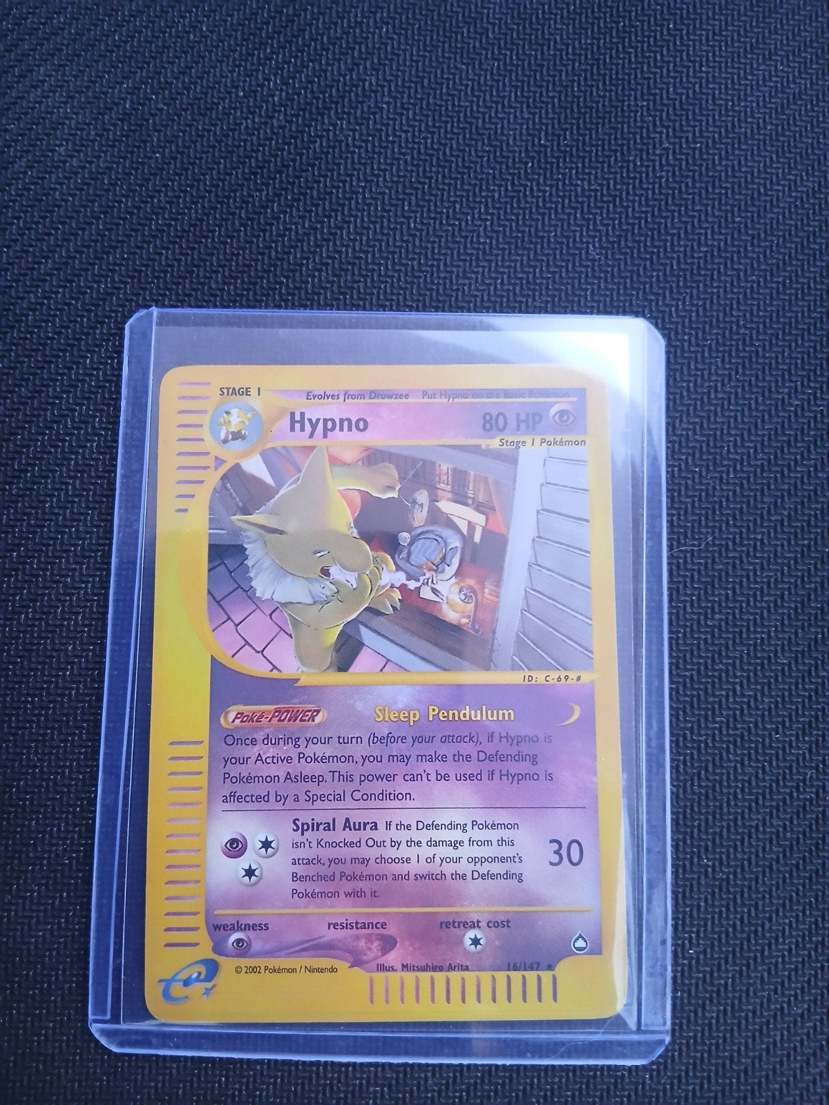 Hypno Pokémon kaart 16/147 2002, Ophalen of Verzenden, Zo goed als nieuw, Losse kaart